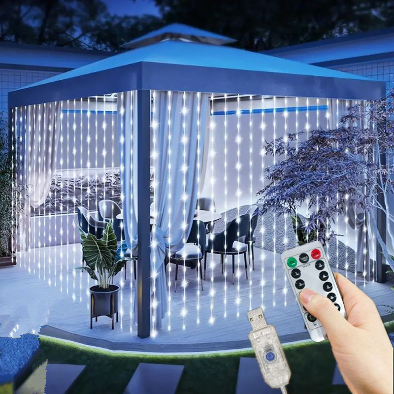 LEDガーランド フェアリーライト ガーデンライト ストリン - String Curtain Light のレビューと価格