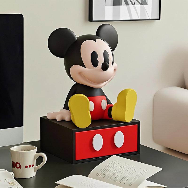かわいいマウス型収納ボックス、デスクトップオーガナイザー、テ - Home Decor Disney のレビューと価格