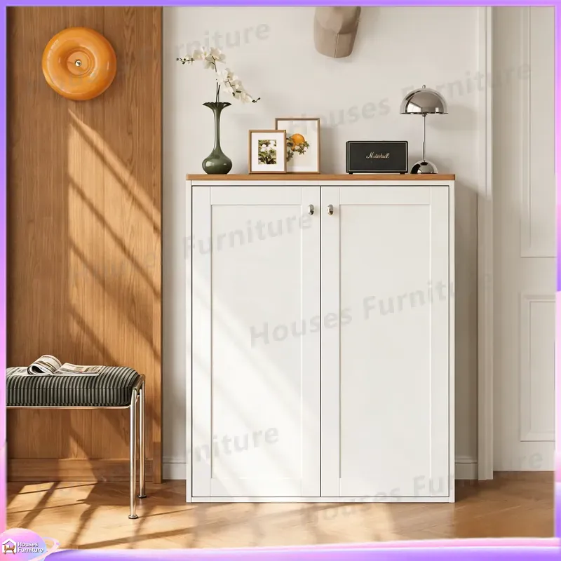 モダンな靴収納キャビネット、調節可能な棚付き、多機能玄関ホー - Home Decor Organizer のレビューと価格