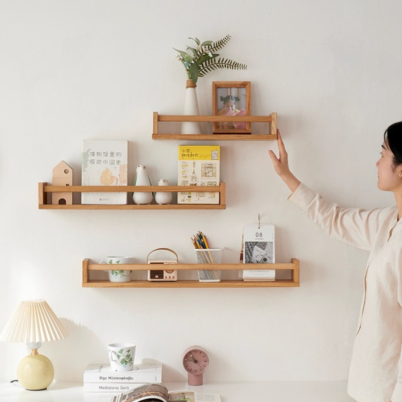 キッチンスパイスオーガナイザー、無垢材ウォールシェルフ、防湿 - Home Decor Magazine のレビューと価格