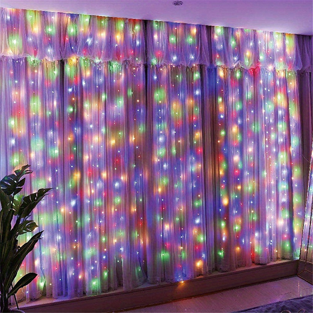 3/6M USB LED カーテン 8 モードリモコンライト - String Curtain Light のレビューと価格