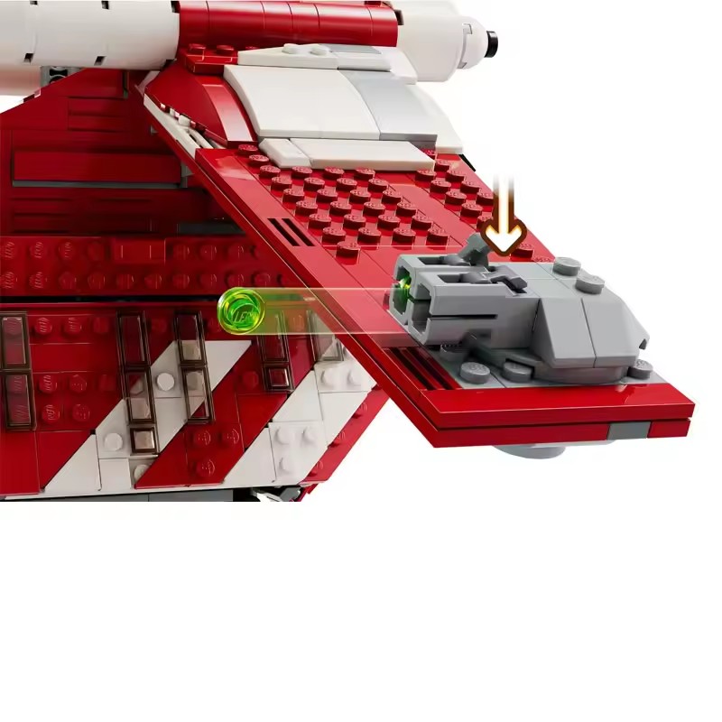 新しいMOCスターウォーズ赤い宇宙船車両モデル、家の装飾ディ - Home Decor Disney のレビューと価格