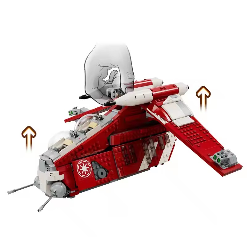 新しいMOCスターウォーズ赤い宇宙船車両モデル、家の装飾ディ - Home Decor Disney のレビューと価格
