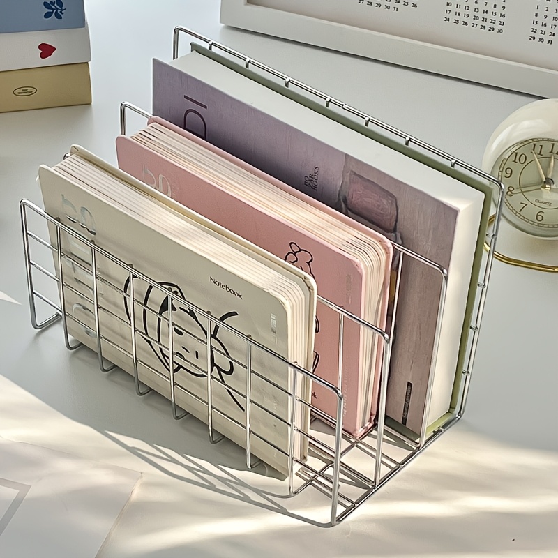 モダンなクロムメタル製3段ブックオーガナイザー、10個のコン - Home Decor Magazine のレビューと価格