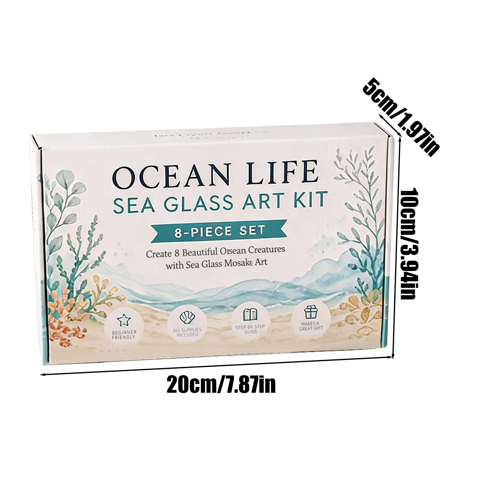 1個入り オーシャンライフ シーグラスモザイクアート DIY - Home Decor Nautical のレビューと価格