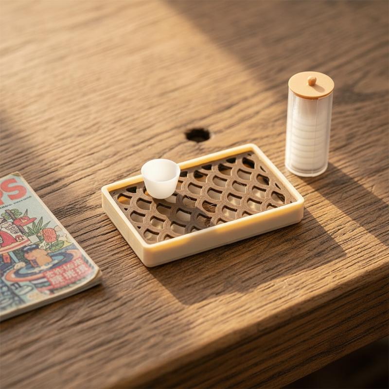 ドールハウス用ミニチュアティートレイセット クリエイティブな - Home Decor Kit のレビューと価格